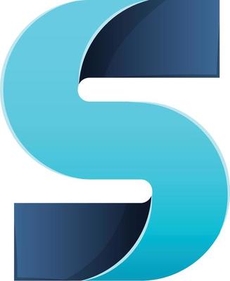 Abstract letter S logo illustration in trendy and minimal style