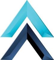 Abstract mountain logo illustration in trendy and minimal style vector