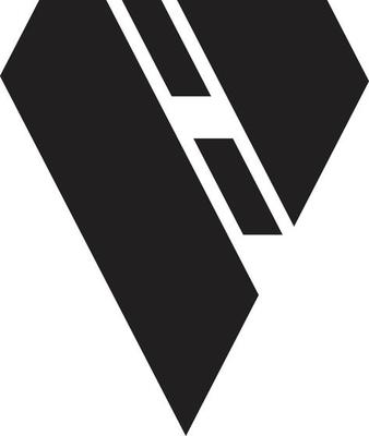 Abstract triangle logo in trendy and minimal style