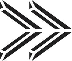 Abstract play button logo illustration in trendy and minimal style vector