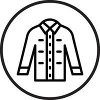 Dress Shirt Icon Style vector