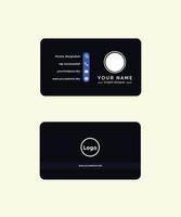 Clean style modern business card template vector