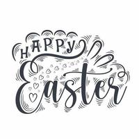 Happy Easter, beautiful Easter celebration with beautiful vector design