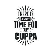 There is Always Time for a Cuppa, Tea quotes vector