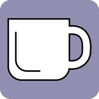 White cup, illustration, vector, on a white background. vector