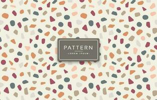 Round terrazzo pattern, abstract design, Texture stone pattern vector