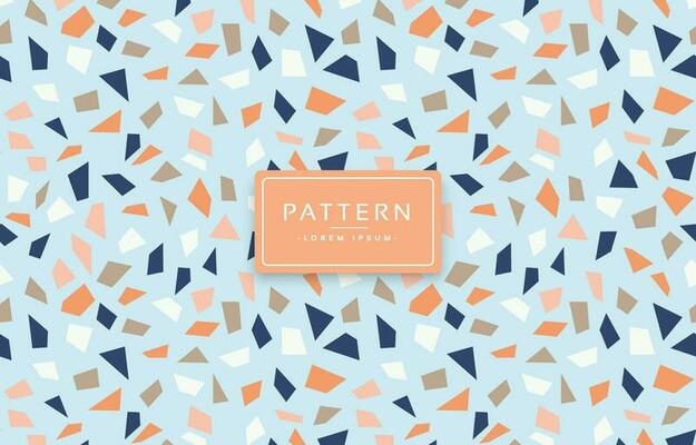 Blue terrazzo floor pattern background