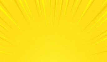 yellow halftone comic cartoon background vector