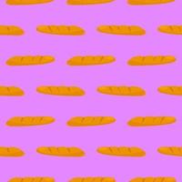 Little breads,seamless pattern on purple background. vector