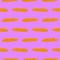 Little breads,seamless pattern on purple background. vector