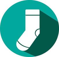 White sock, illustration, vector on a white background.