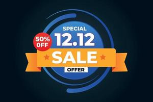 12.12 special sale template design vector