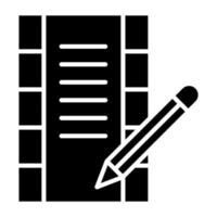 Screenwriting Icon Style vector