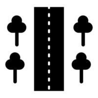 estilo de icono de carretera vector