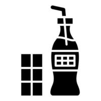 Chocolate Milk Icon Style vector