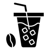 Iced Coffee Icon Style vector