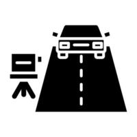 estilo de icono de trampa de velocidad vector