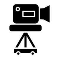 Camera Tripod Icon Style vector