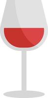 Red wine, illustration, on a white background. vector