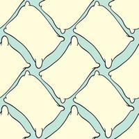 Pillows pattern , illustration, vector on white background