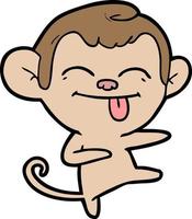 doodle character cartoon monkey vector