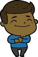 doodle character cartoon man vector