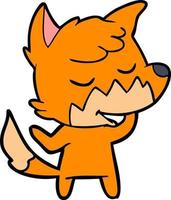 doodle character cartoon fox vector