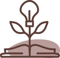 Study book, illustration, vector on a white background.