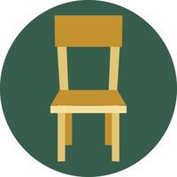 Kitchen chair, illustration, vector, on a white background. vector