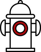 Fire hydrant, illustration, vector, on a white background. vector