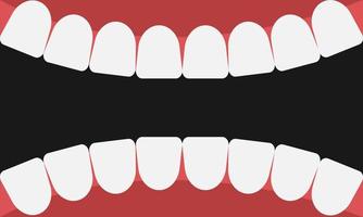 clean teeth and mouth background vector