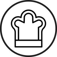 Chef Hat Icon Style vector