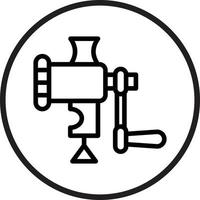 Meat Grinder Icon Style vector