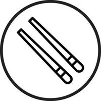 Chopsticks Icon Style vector