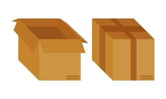 package cardboard illustration vector