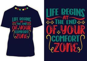 New Year T-shirt Design vector