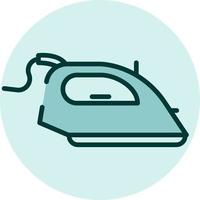 Household electronics clothing iron, illustration, vector on a white background.