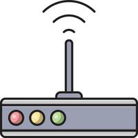 router vector illustration on a background.Premium quality symbols.vector icons for concept and graphic design.