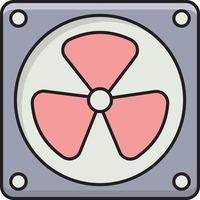 cpu fan vector illustration on a background.Premium quality symbols.vector icons for concept and graphic design.