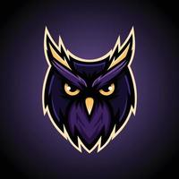 Owl Head Mascot Logo Vector Illustration Design - Animals Mascot logo