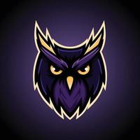 Owl Head Mascot Logo Vector Illustration Design - Animals Mascot logo