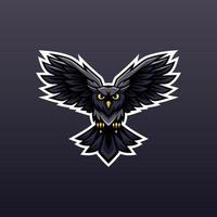 Owl Flying Mascot Logo Vector Illustration Design - Animals Mascot logo
