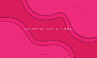 Pink wavy abstract background vector