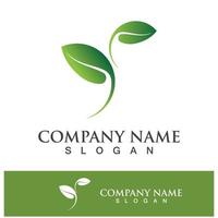 Green tree leaf nature logo images vector