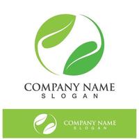 Green tree leaf nature logo images vector