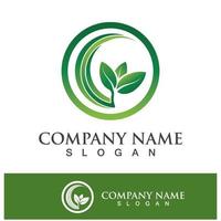 Green tree leaf nature logo images vector