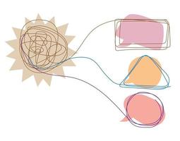 conversación conceptual, hablar con un psicólogo y resolver problemas. vector