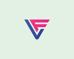 plantilla de vector de diseño de logotipo fl lf