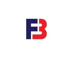 FB BF logo design vector template