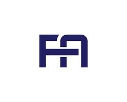 FA AF Logo design vector template